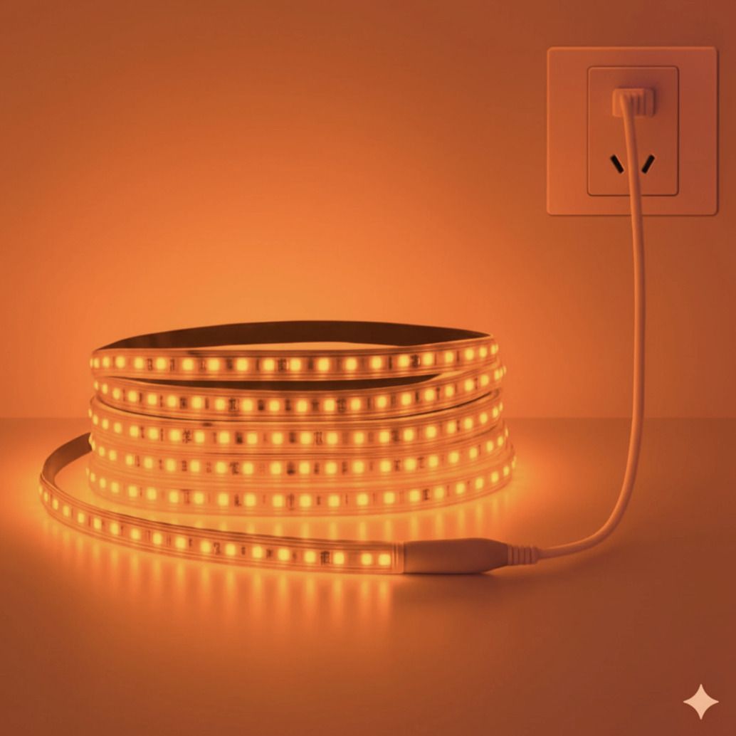 1800 LEDs 10 m Orange Steady Strip Rice Lights-image-45