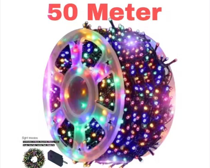 120 LEDs 40 m Multicolor Color Changing String Rice Lights-image-24