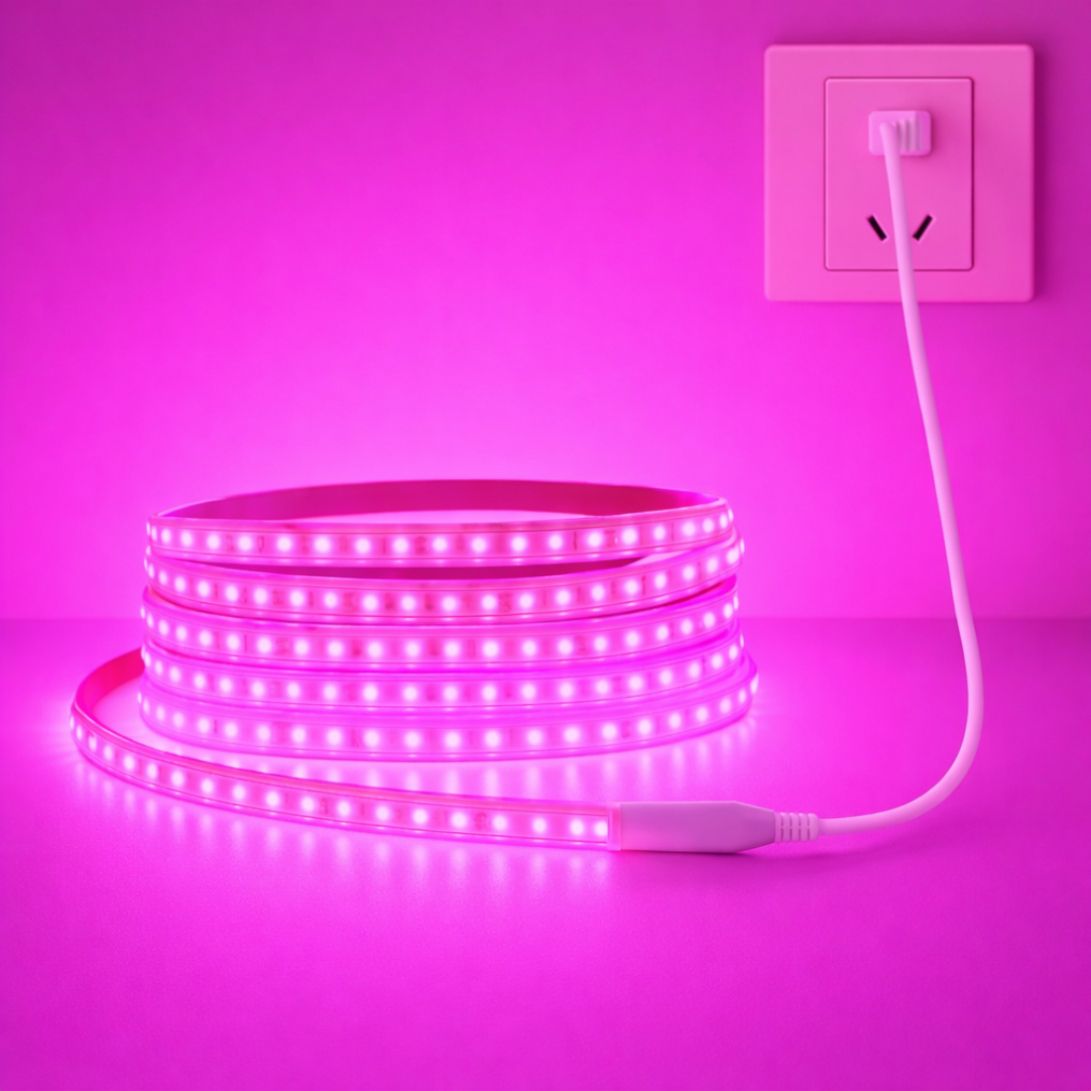 480 LEDs 4 m Pink Steady Strip Rice Lights-image-13