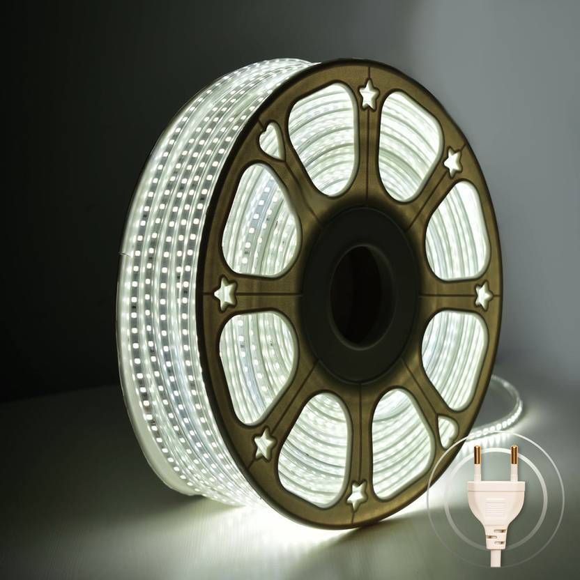 1200 LEDs 5 m White Steady String Rice Lights