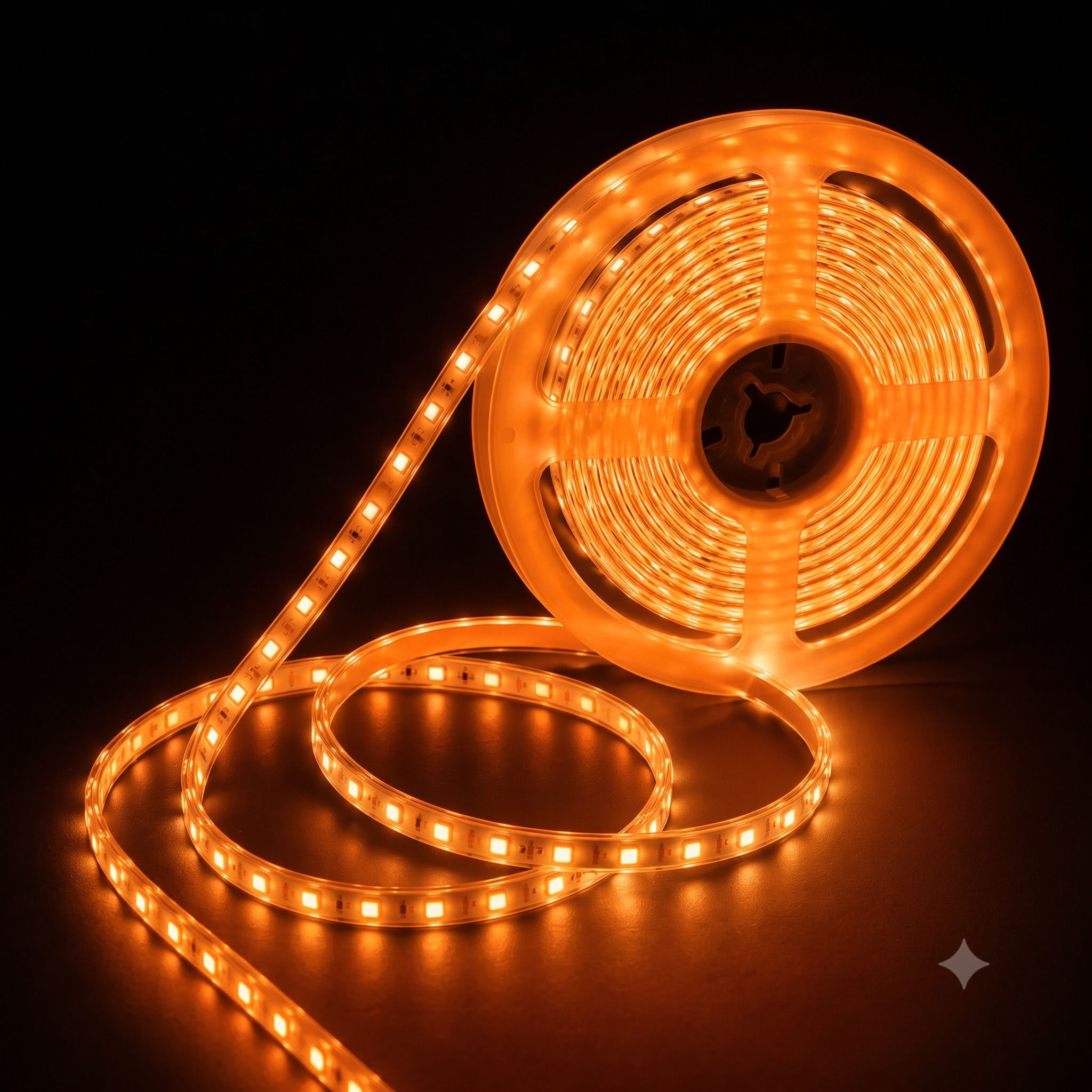 1200 LEDs 10 m Orange Steady Strip Rice Lights-image-29