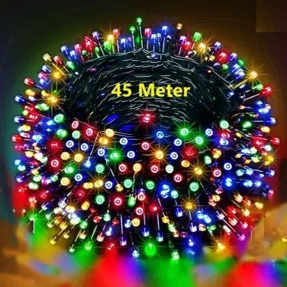 120 LEDs 45 m Multicolor Color Changing, Flickering, Steady String Rice Lights