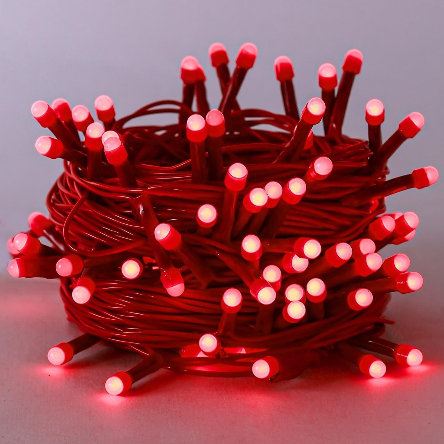 40 LEDs 11 m Red Steady String Rice Lights-image-1