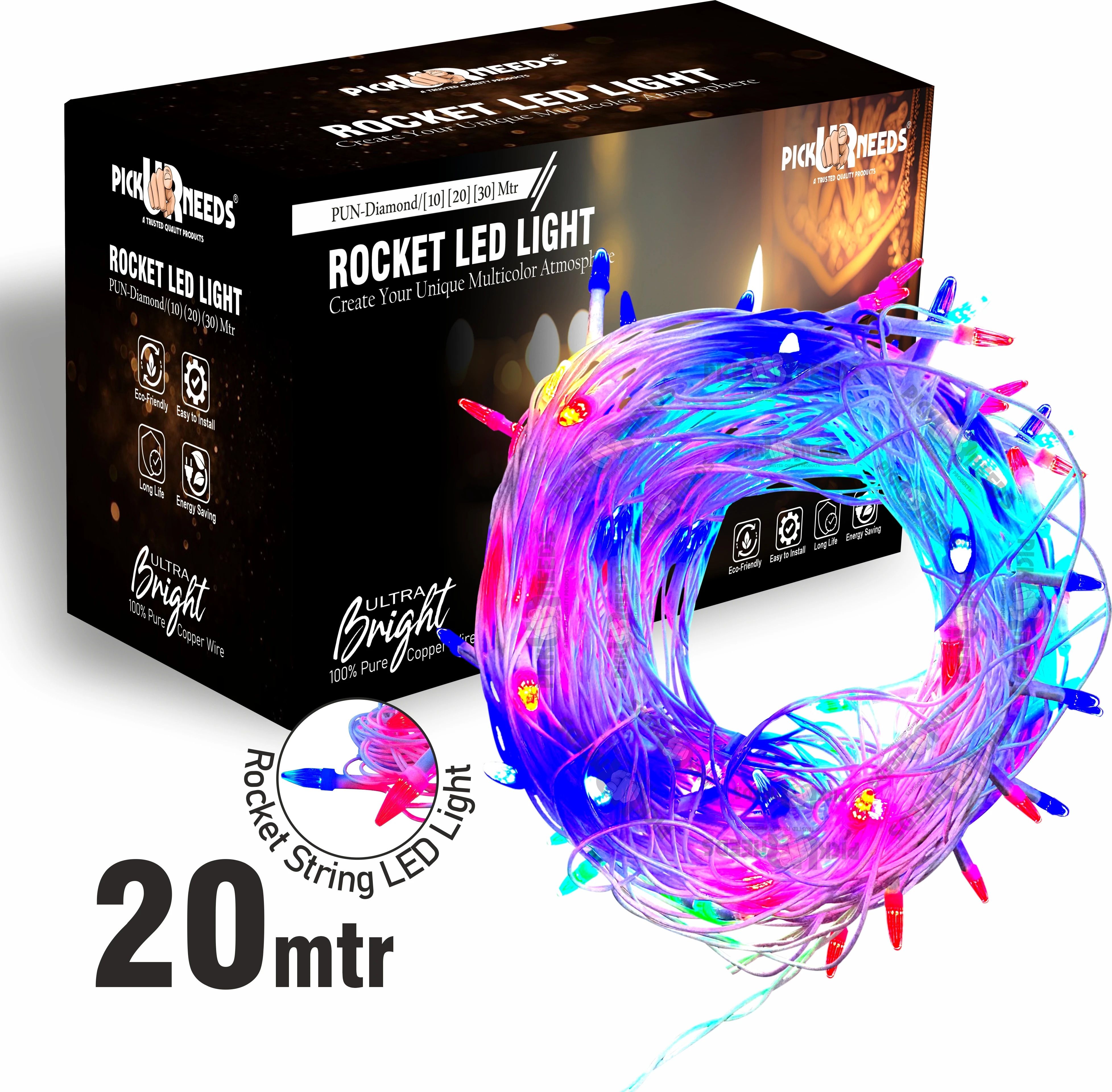 pick ur needs 42 LEDs 20 m Multicolor Color Changing Bulb Rice Lights-picture-5