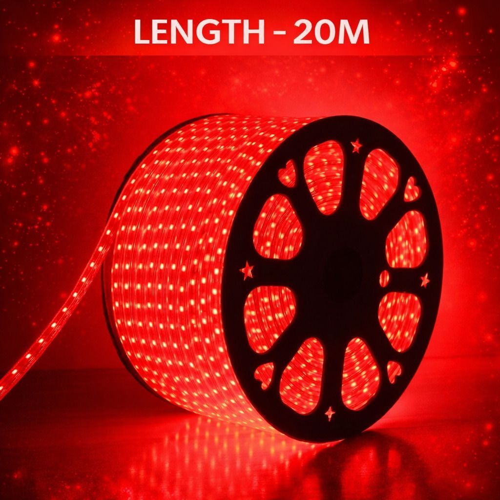 1200 LEDs 20 m Red Steady Strip Rice Lights-image-49