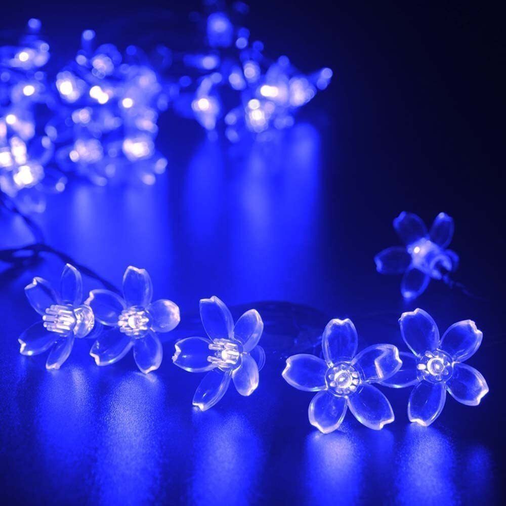 42 LEDs 12 m Blue Steady Flower Rice Lights-image-35