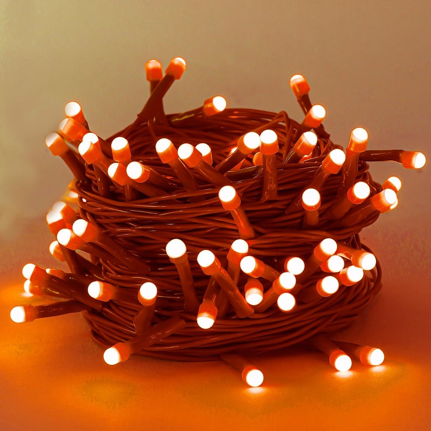 40 LEDs 11 m Orange Steady String Rice Lights-image-27