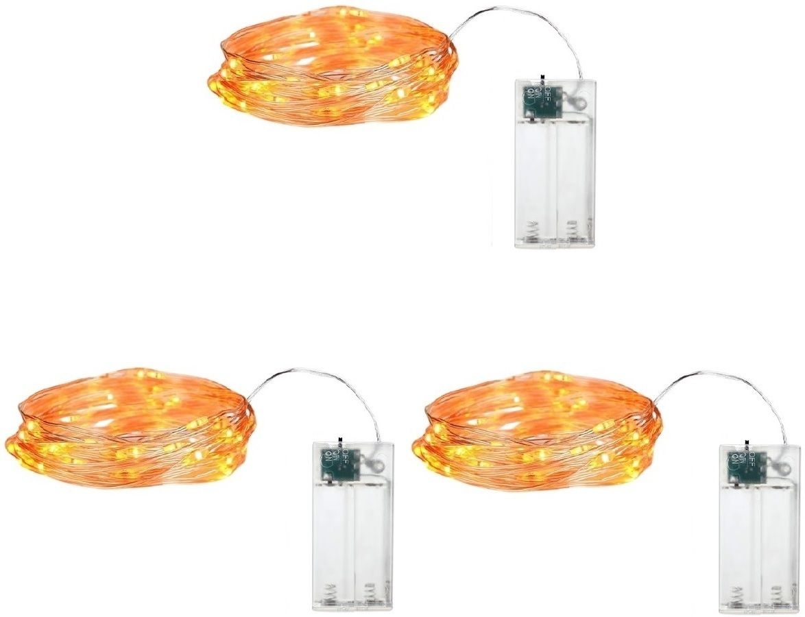 20 LEDs 2.03 m Yellow Steady String Rice Lights-image-34