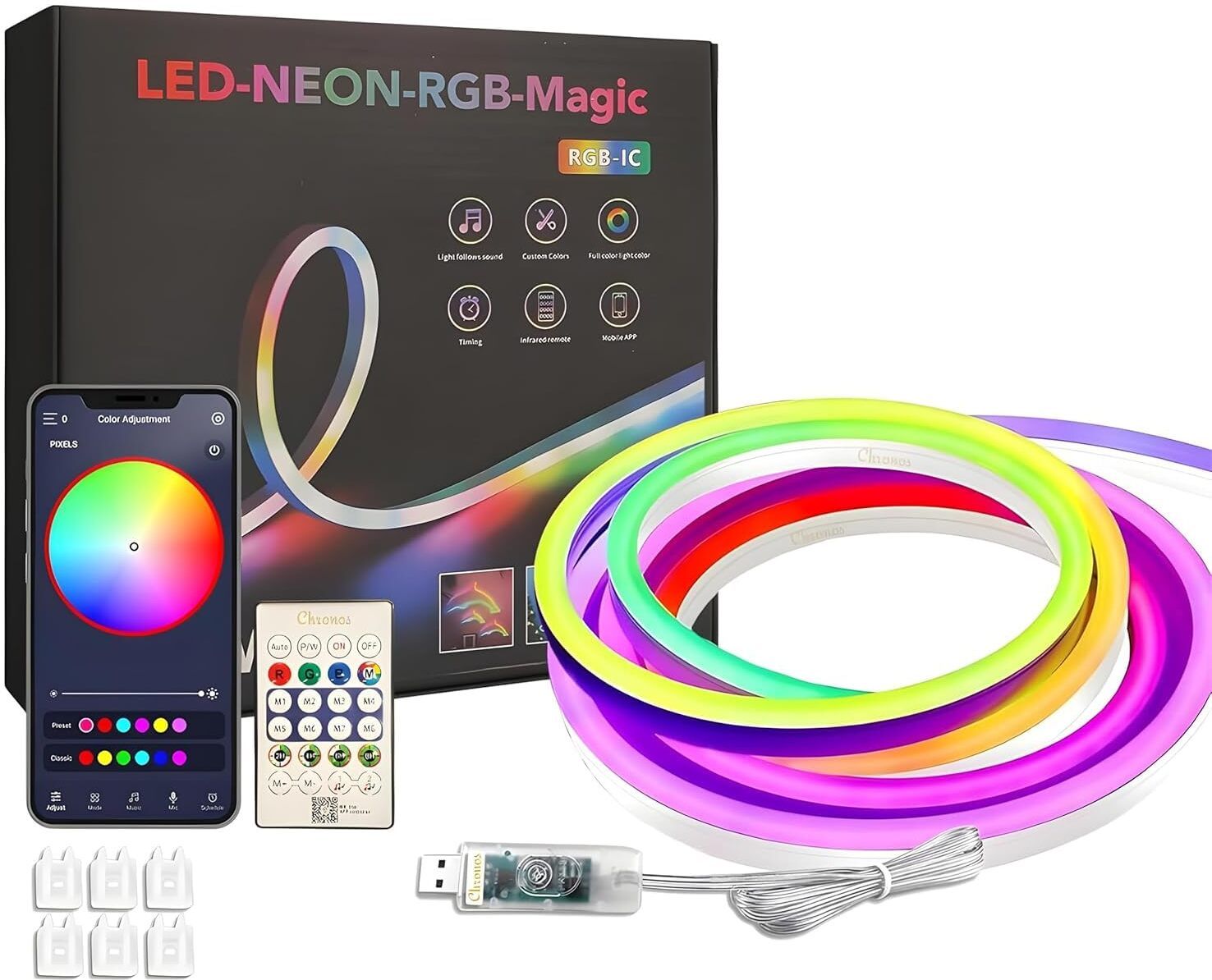 TRUDO RGBIC Neon Rope Strip 5 Meter Smart Lighting Light Strip-picture-13