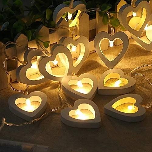 circisun 16 LEDs 4 m Yellow Color Changing Heart Rice Lights-picture-17
