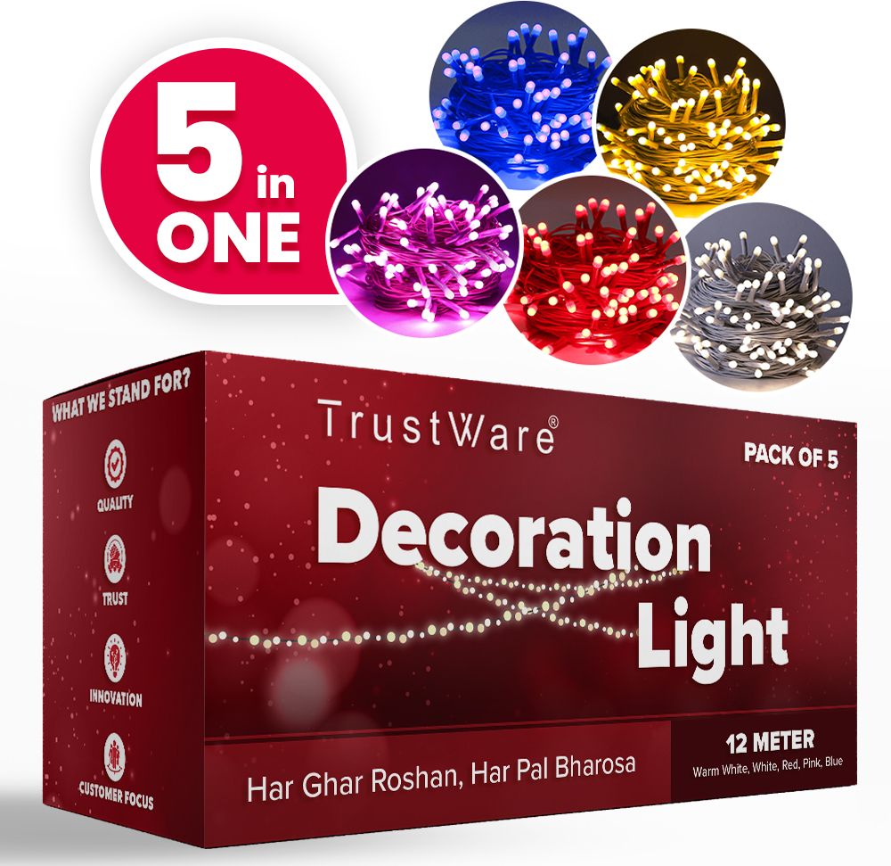 trust ware 40 LEDs 12 m Multicolor Steady Bulb Rice Lights-picture-17