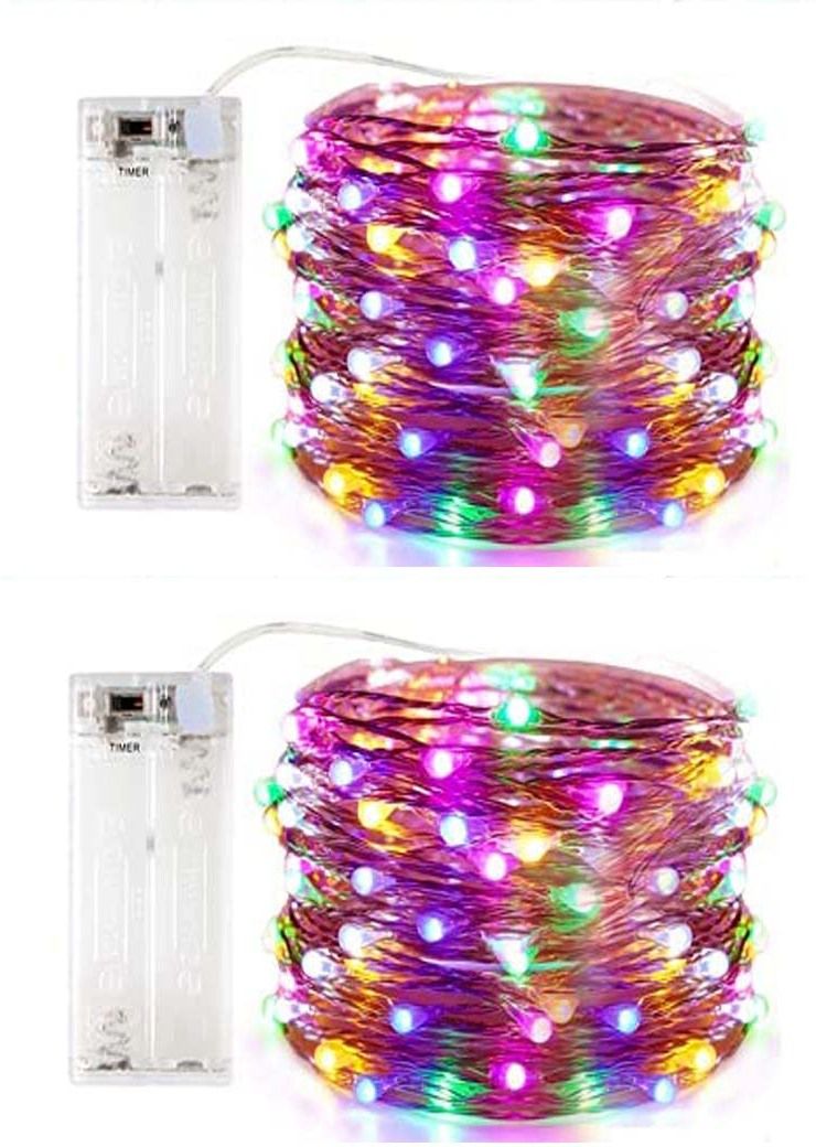 30 LEDs 3 m Multicolor Steady String Rice Lights-image-42