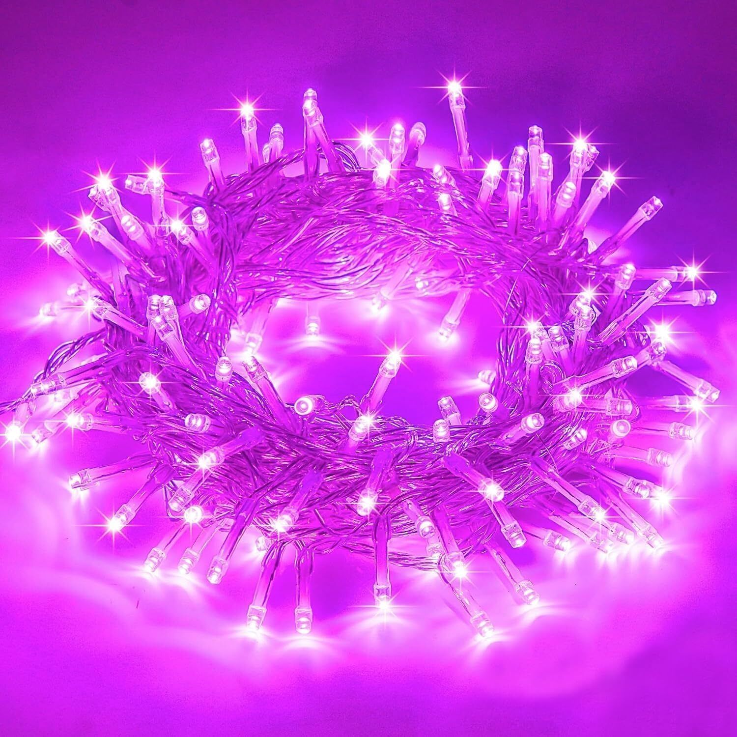 20 LEDs 6 m Pink Steady Bulb Rice Lights-image-9
