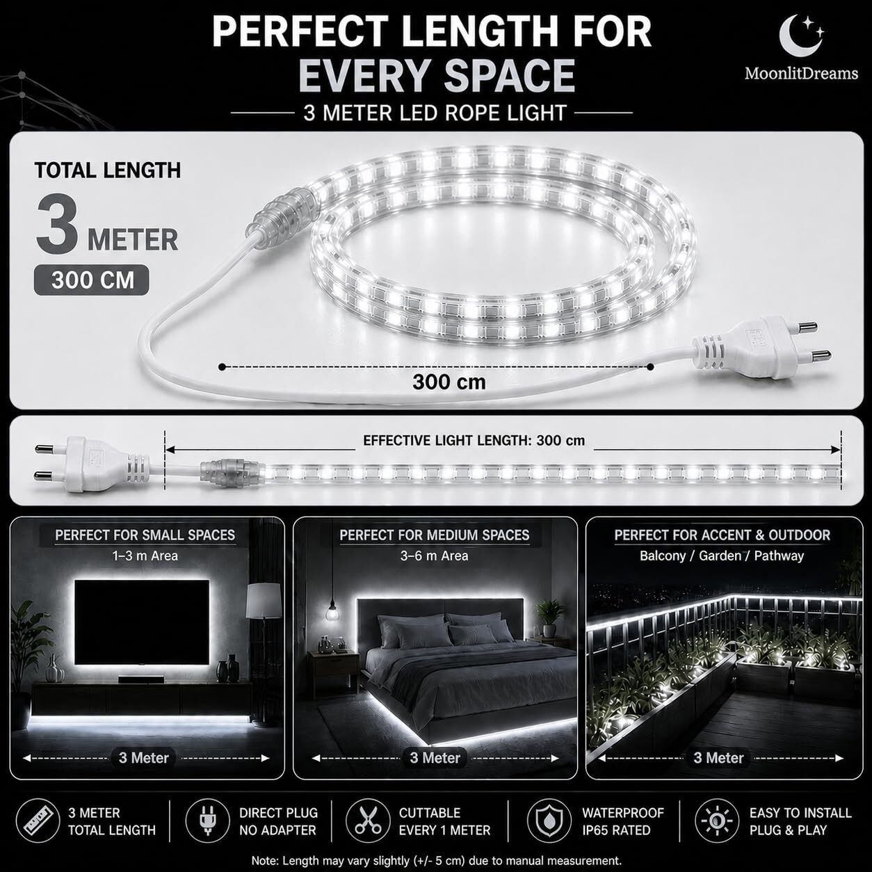 1200 LEDs 10 m White Steady Strip Rice Lights-image-42