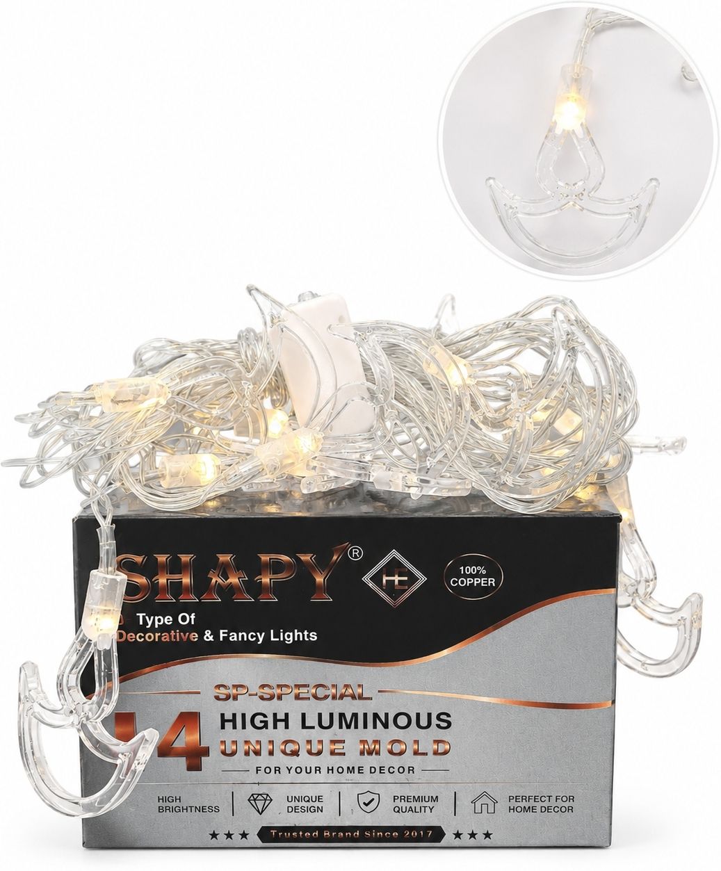 shapy 14 LEDs 5 m Transparent Flickering Diya Rice Lights-picture-40