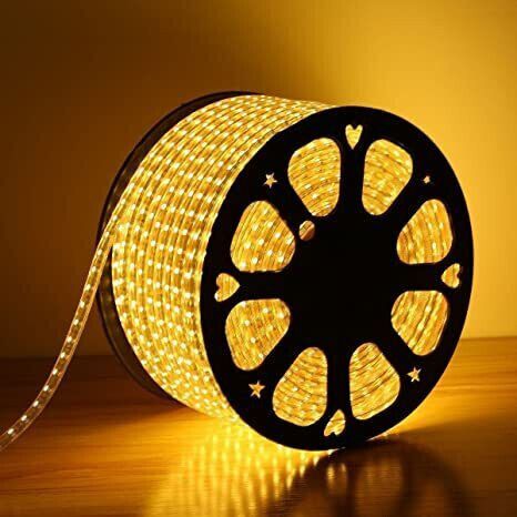 daiwik 1440 LEDs 20 m Yellow Steady Strip Rice Lights-picture-10