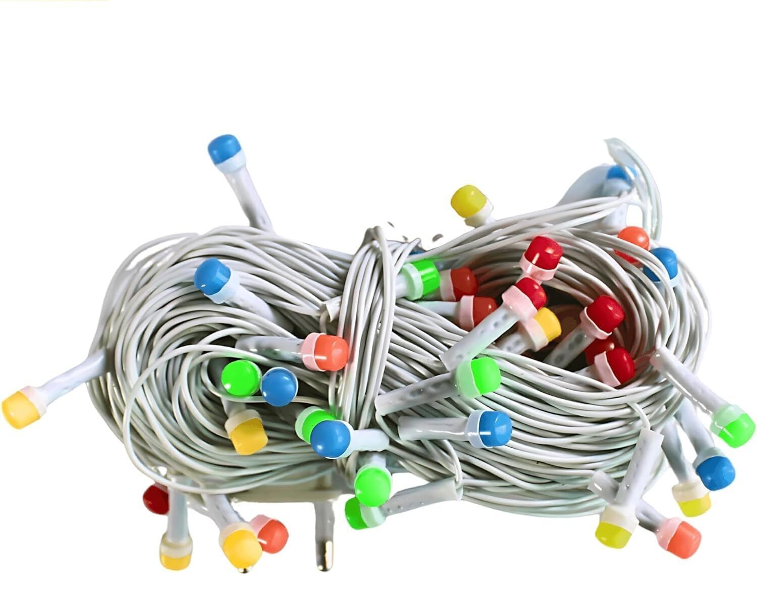 35 LEDs 13 m Multicolor Steady, Flickering, Color Changing Bulb Rice Lights-image-46