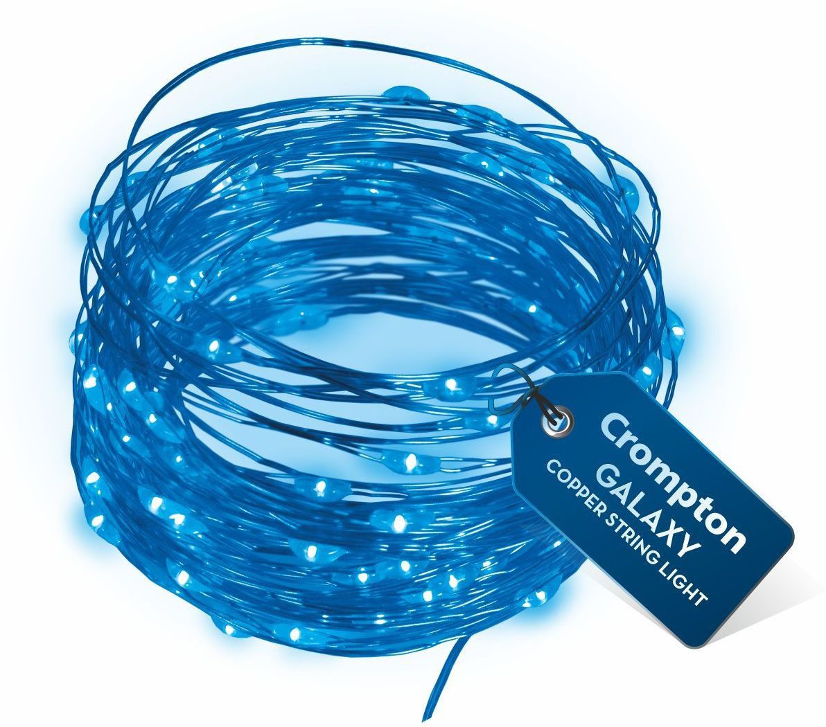 crompton 100 LEDs 10 m Blue Steady String Rice Lights-picture-13