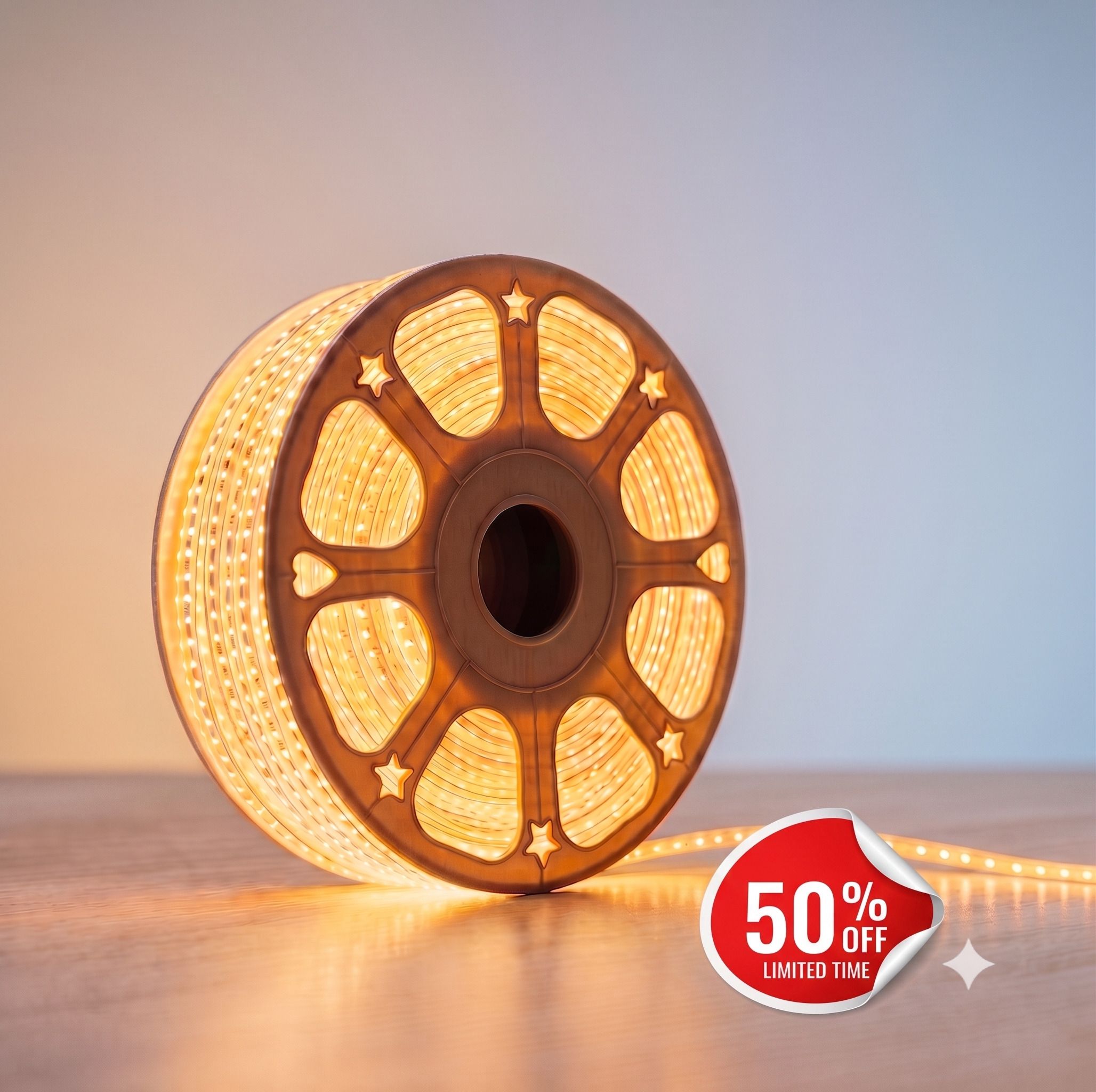 aurix 360 LEDs 5 m Yellow Steady Strip Rice Lights-picture-19