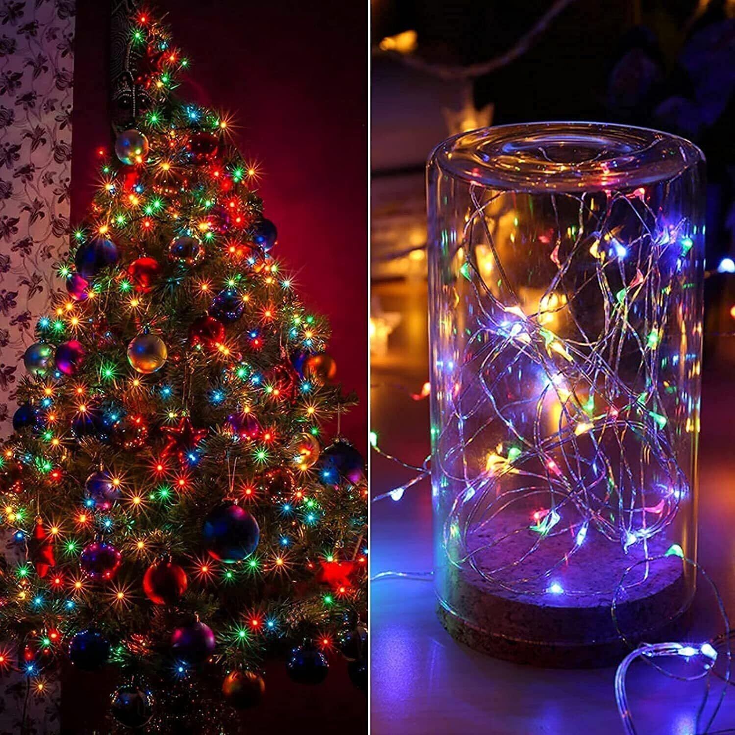 20 LEDs 2 m Multicolor Steady String Rice Lights-image-11