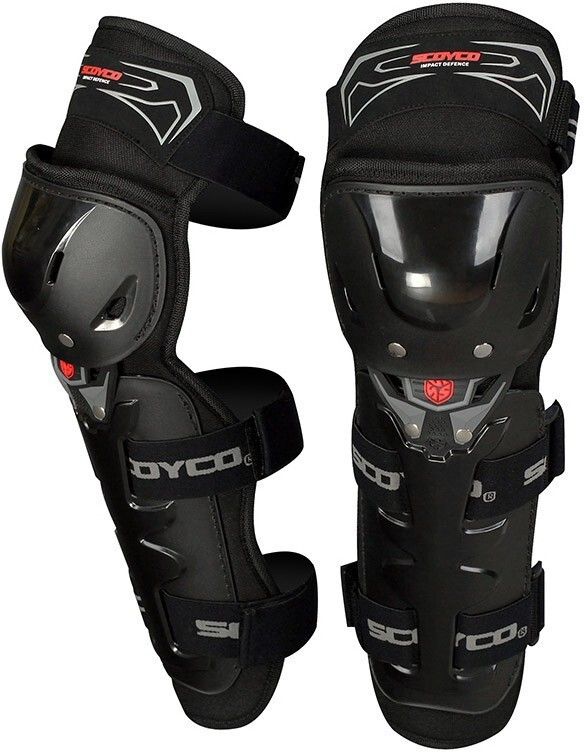 K11-1 Adjustable Knee and Shin Guards Protection Guard with Pads Flexible Breathable High-Impact Knee Pads for Motorcycle/Bike Knee Guard, Elbow Guard Knee Guard Free Black