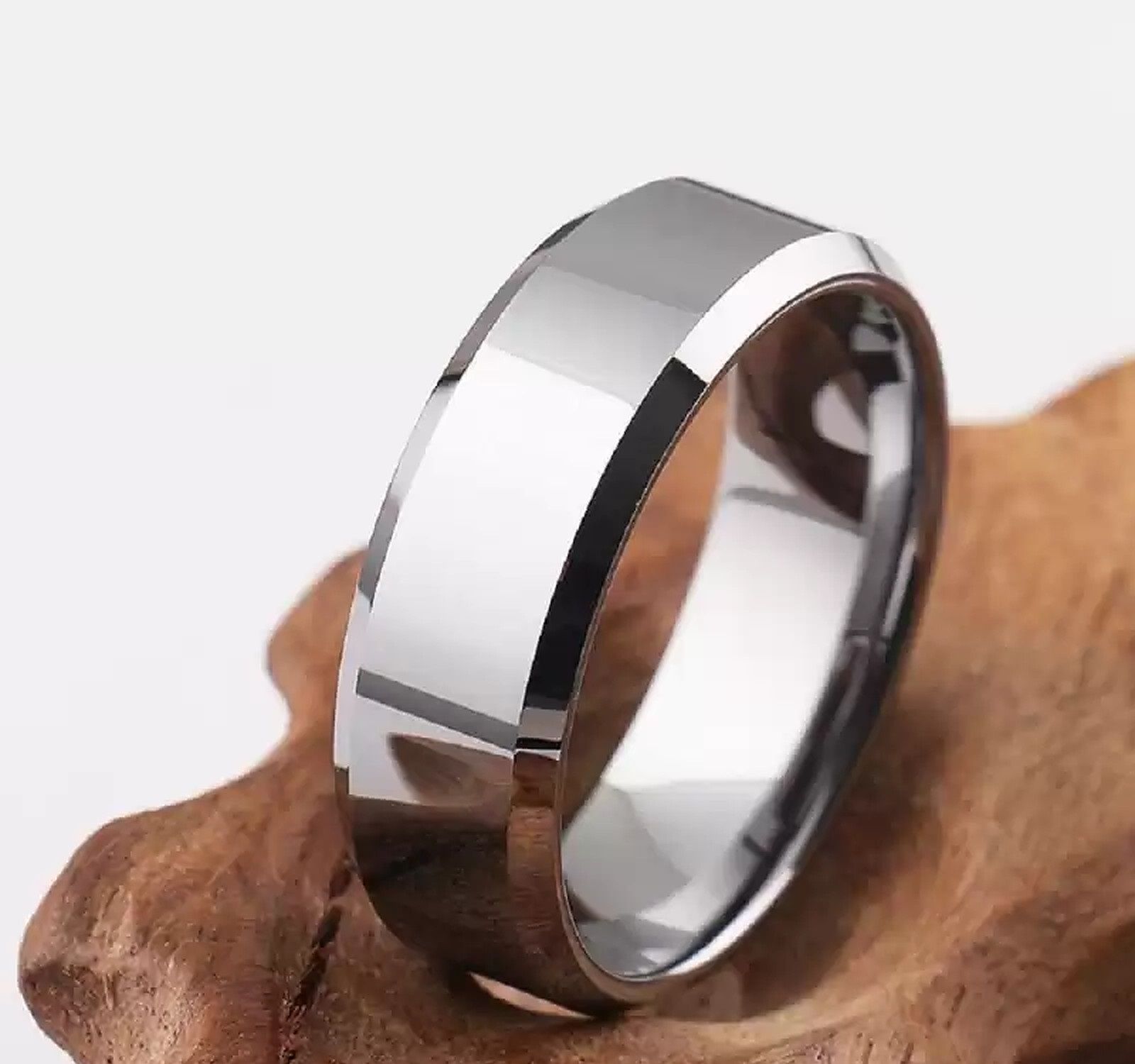 iga collection Valentine Stylish Latest Fashionable Trendy Look Silver Plain Ring Stainless Steel Titanium Plated Ring-picture-35