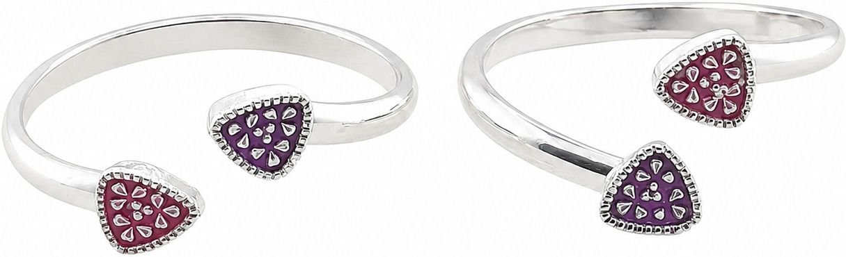 Sahiba Gems Toe Rings Bichhiya For Women ~ Front Open Style Sterling Silver Toe Ring-picture-37
