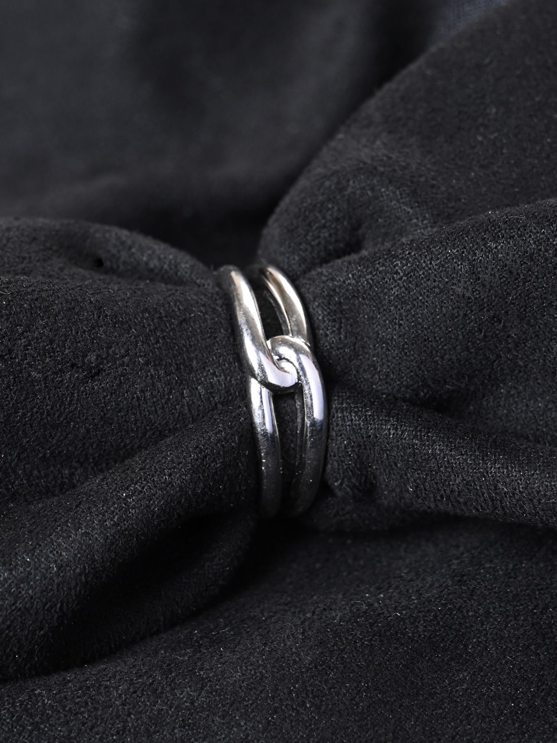 clara Knot Sterling Silver Platinum Plated Ring-picture-30