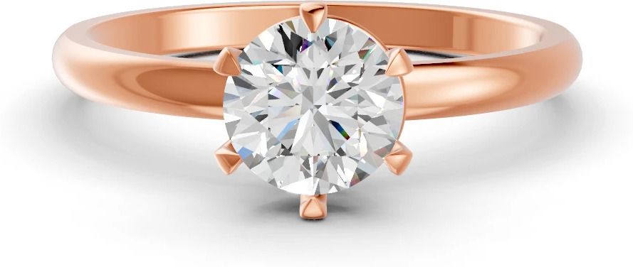 4Ct Round Cut Moissanite Women 6 Prong Solitaire Ring 14K Rose Gold Plated Sterling Silver Gold Plated Ring-image-21