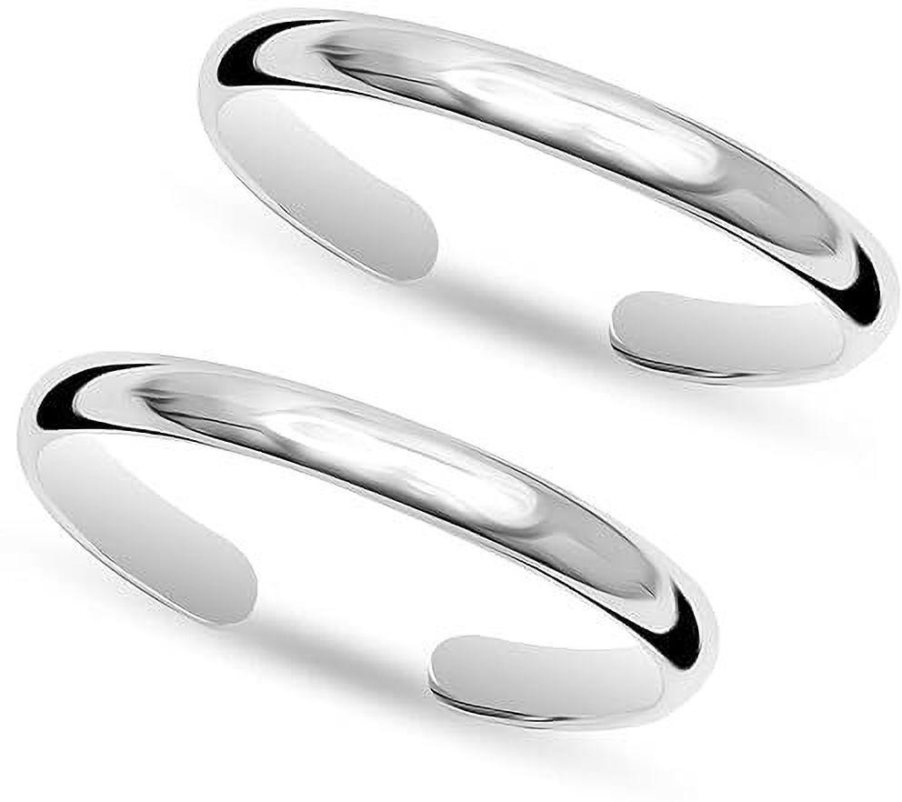 fashion accessories Toe Ring Silver Abstract Pattern Design Adjustable Toe Ring {011-1PAIRS} Silver Silver Plated Toe Ring-picture-11