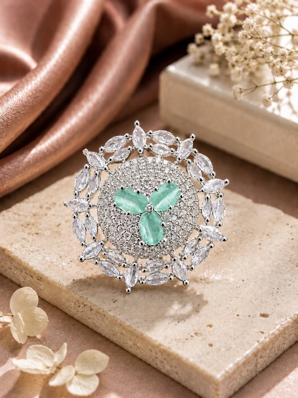 wagh Silver Diamond Ring-picture-15