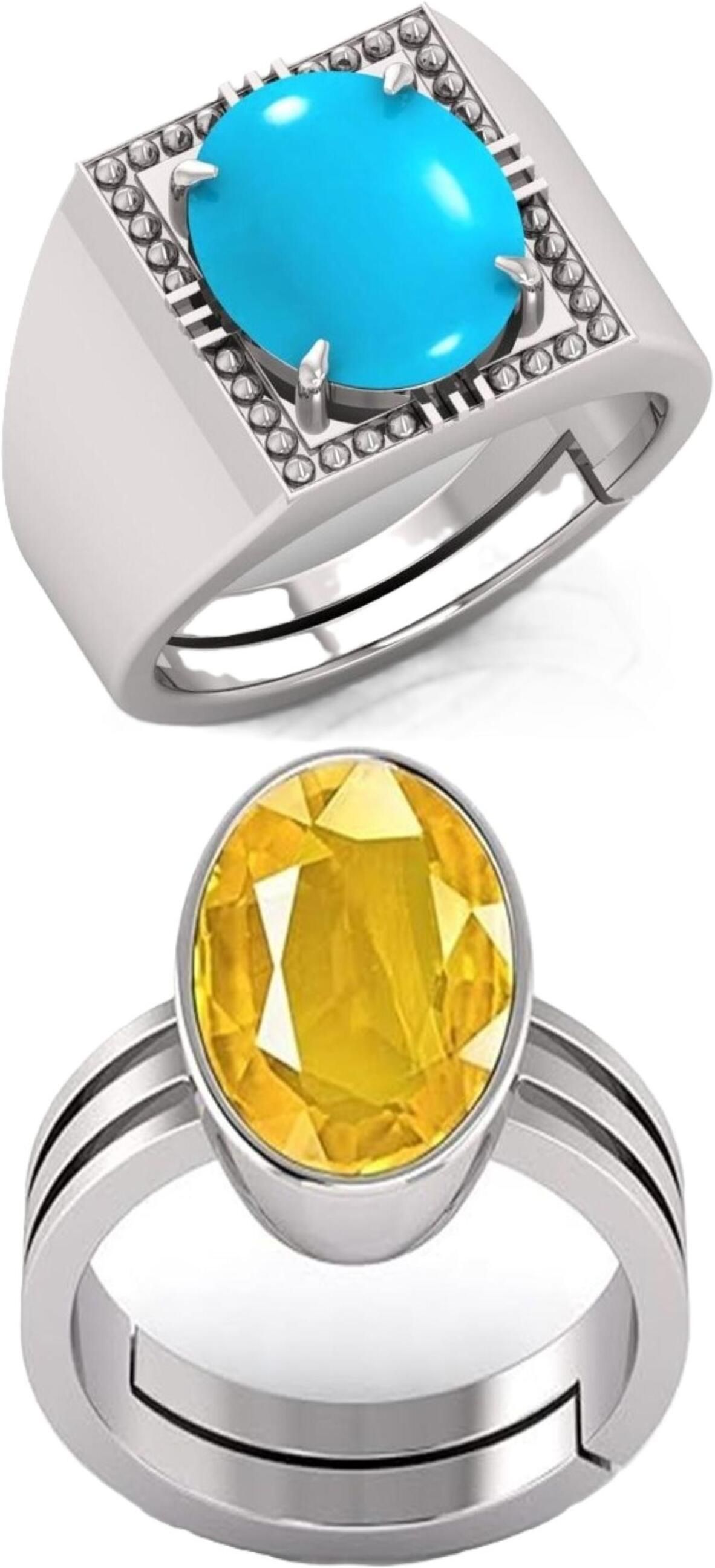 Unique & Effective Stone Ring for Men & Women Brass, Glass Ring-image-10