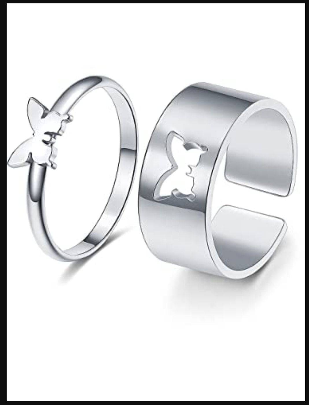 avm s butter fly ring Alloy, Silver Ring Set-picture-14