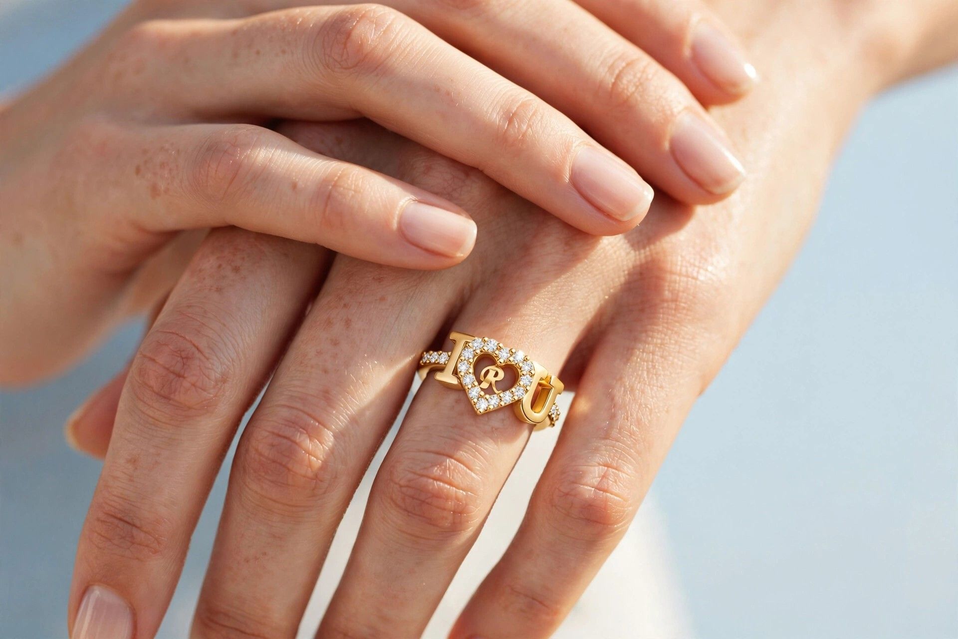 iga collection Valentine Latest Customised Trendy Look Alphabetical Rings Brass Cubic Zirconia Ring-picture-11