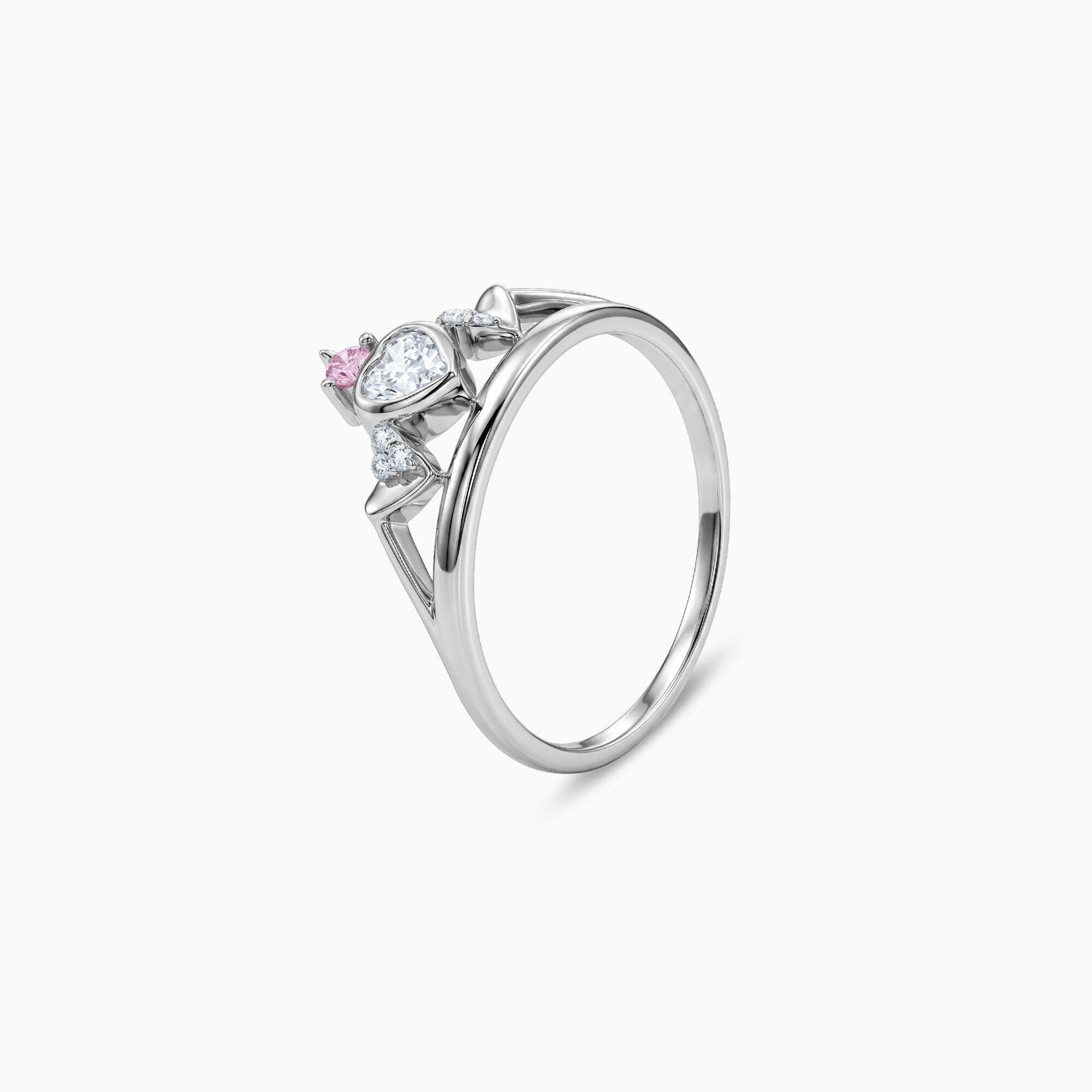 giva Silver Claddagh Ring, Fixed Size Sterling Silver Zircon Rhodium Plated Ring-picture-16