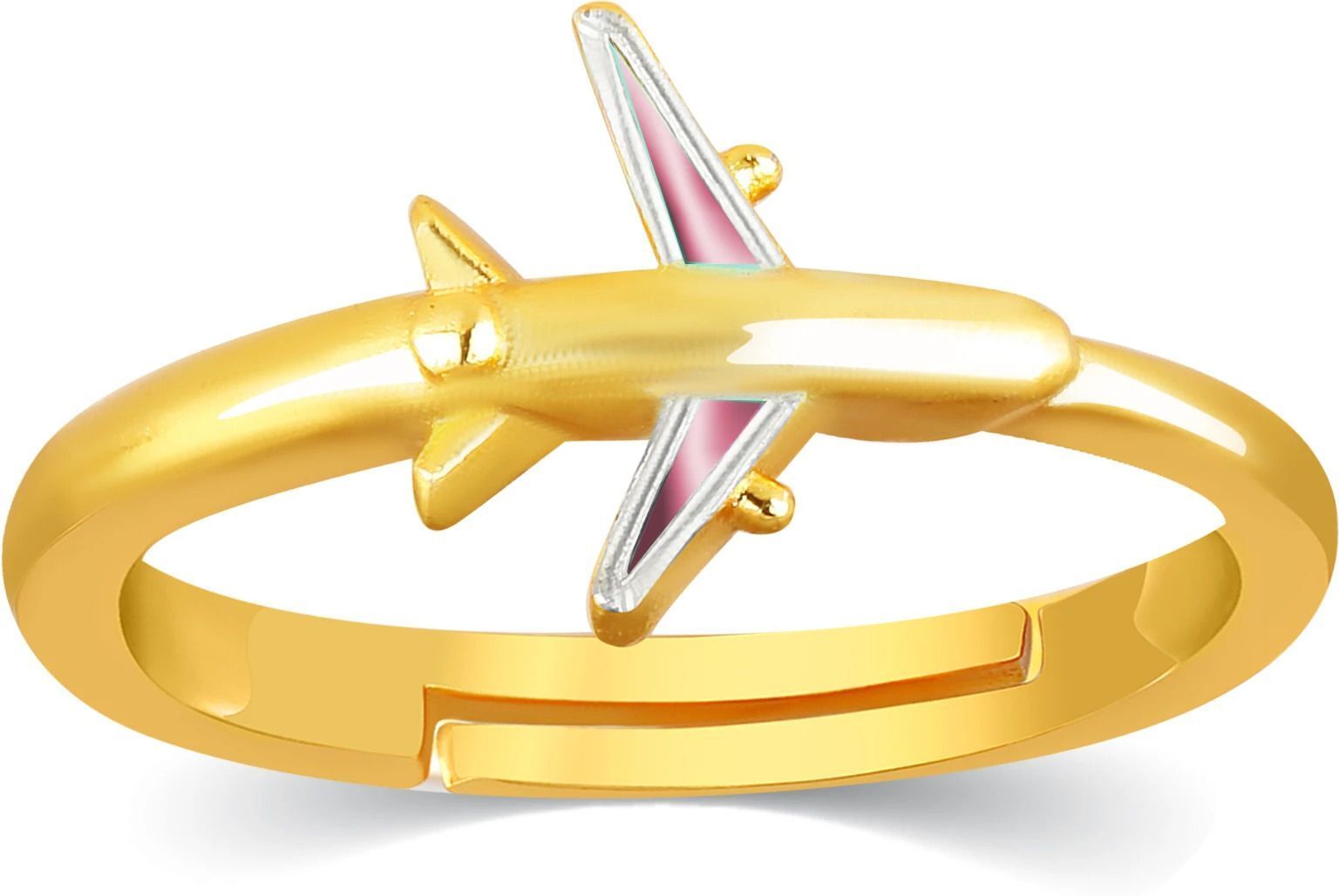 house of common Brass Gold Plated Ring-picture-17
