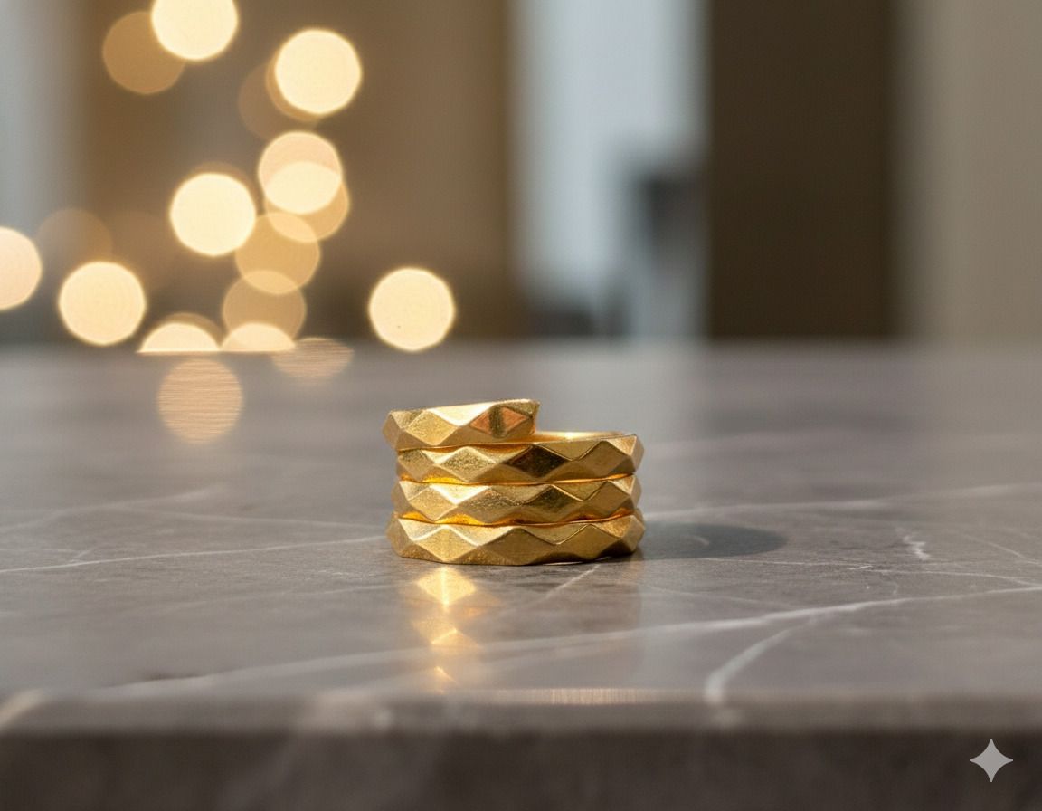 Metal Gold Plated Ring-image-14