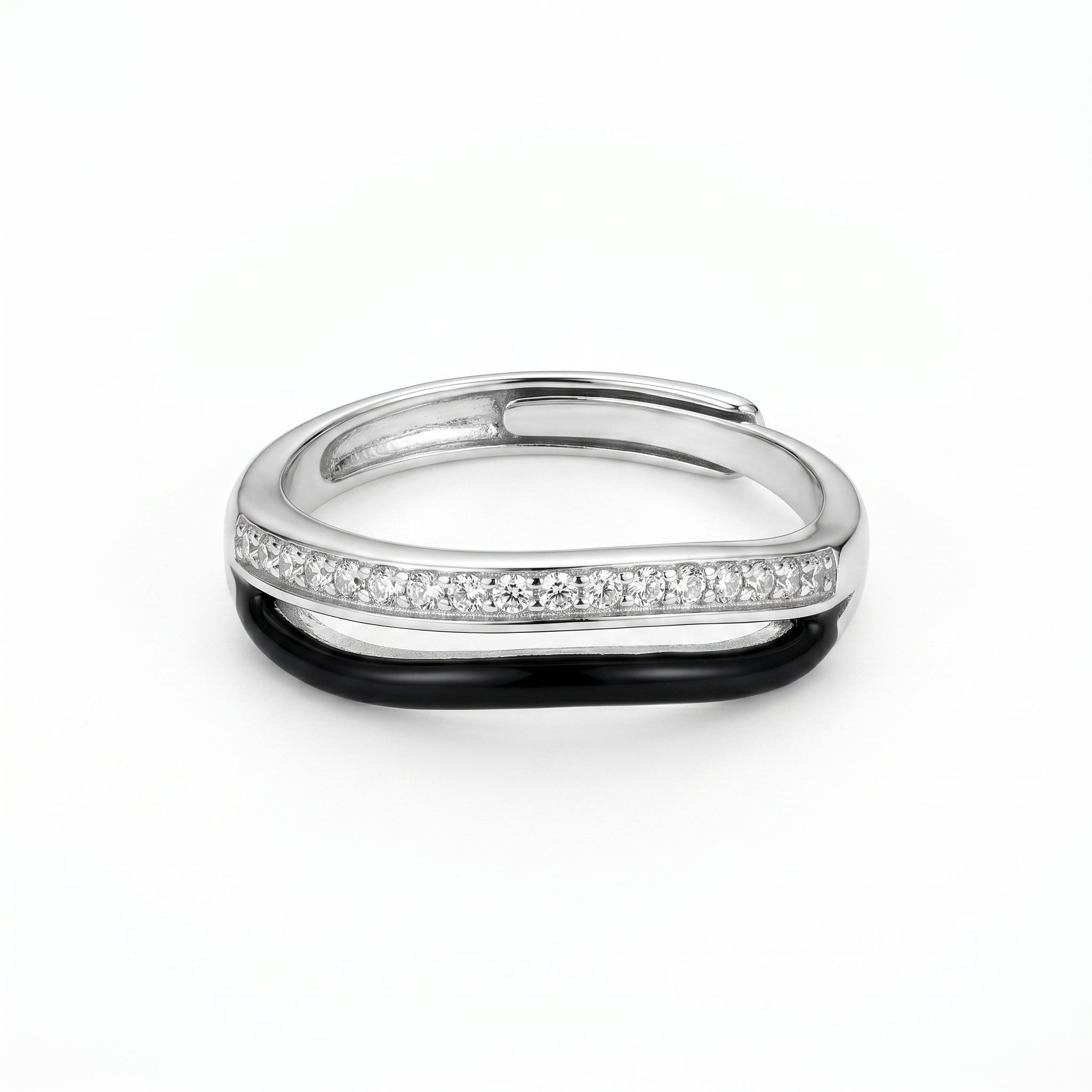 tvish 925 Sliver Evelyn Exclusive Ring For Women Sterling Silver Cubic Zirconia Rhodium Plated Ring-picture-19