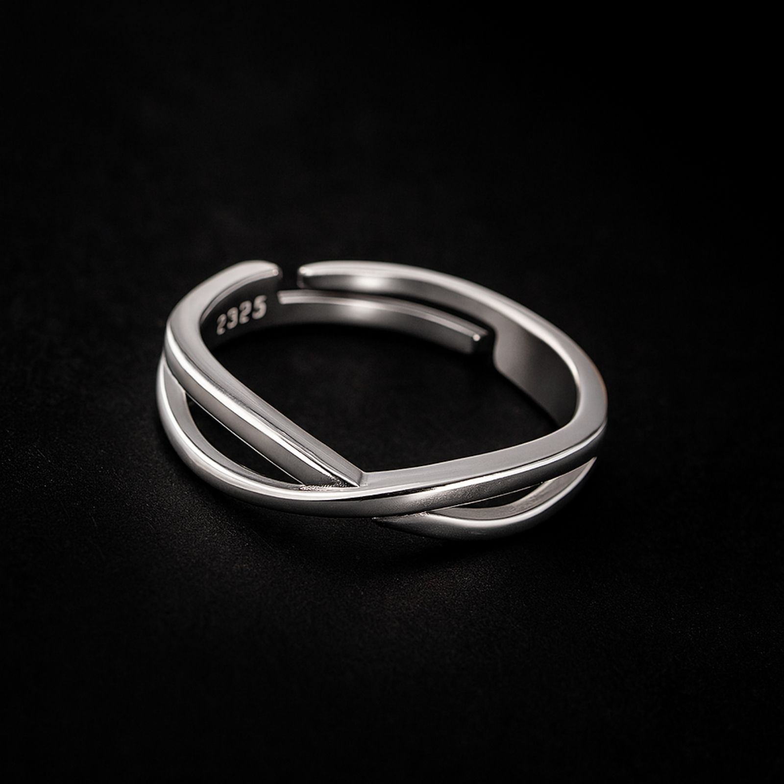 Zarkan 925 Silver X Men Ring For Men Sterling Silver Rhodium Plated Ring-image-3
