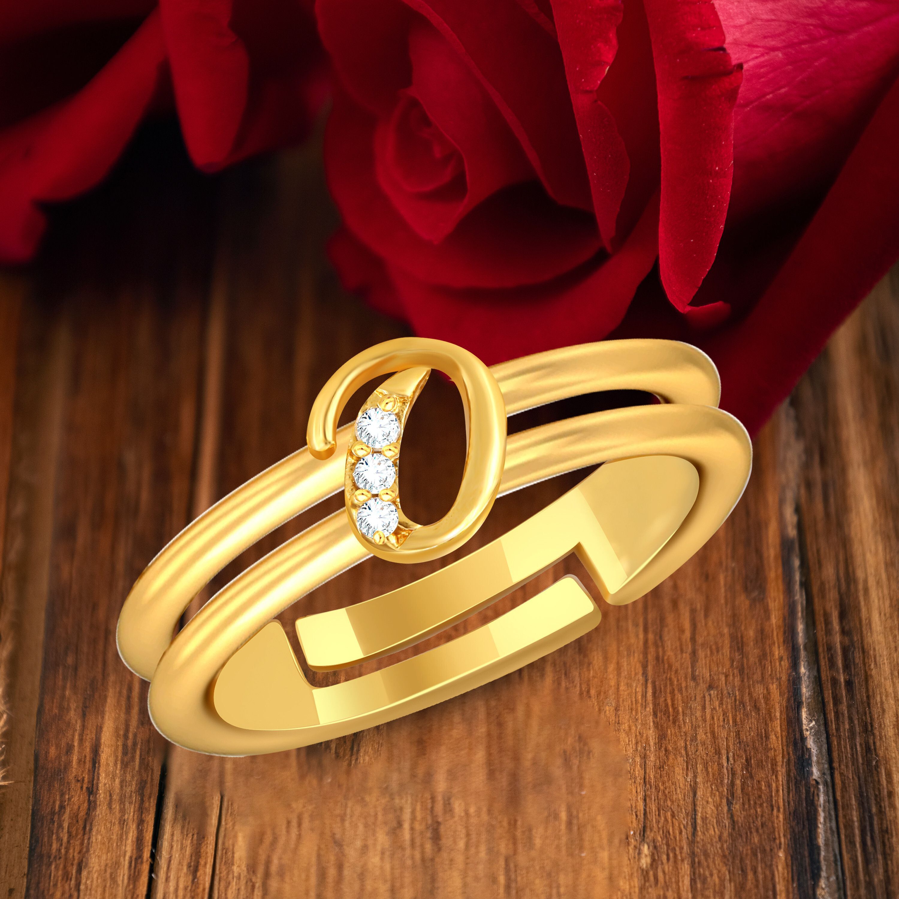 house of common Brass Gold Plated Ring-picture-13
