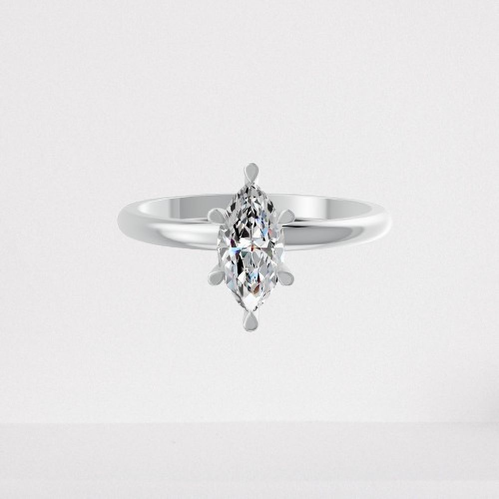 forever jewels Ring For Women & Girls, 4Ct Silver Plated Marqiuse Cut 6 Prongs Sterling Silver Sterling Silver Plated Ring-picture-27