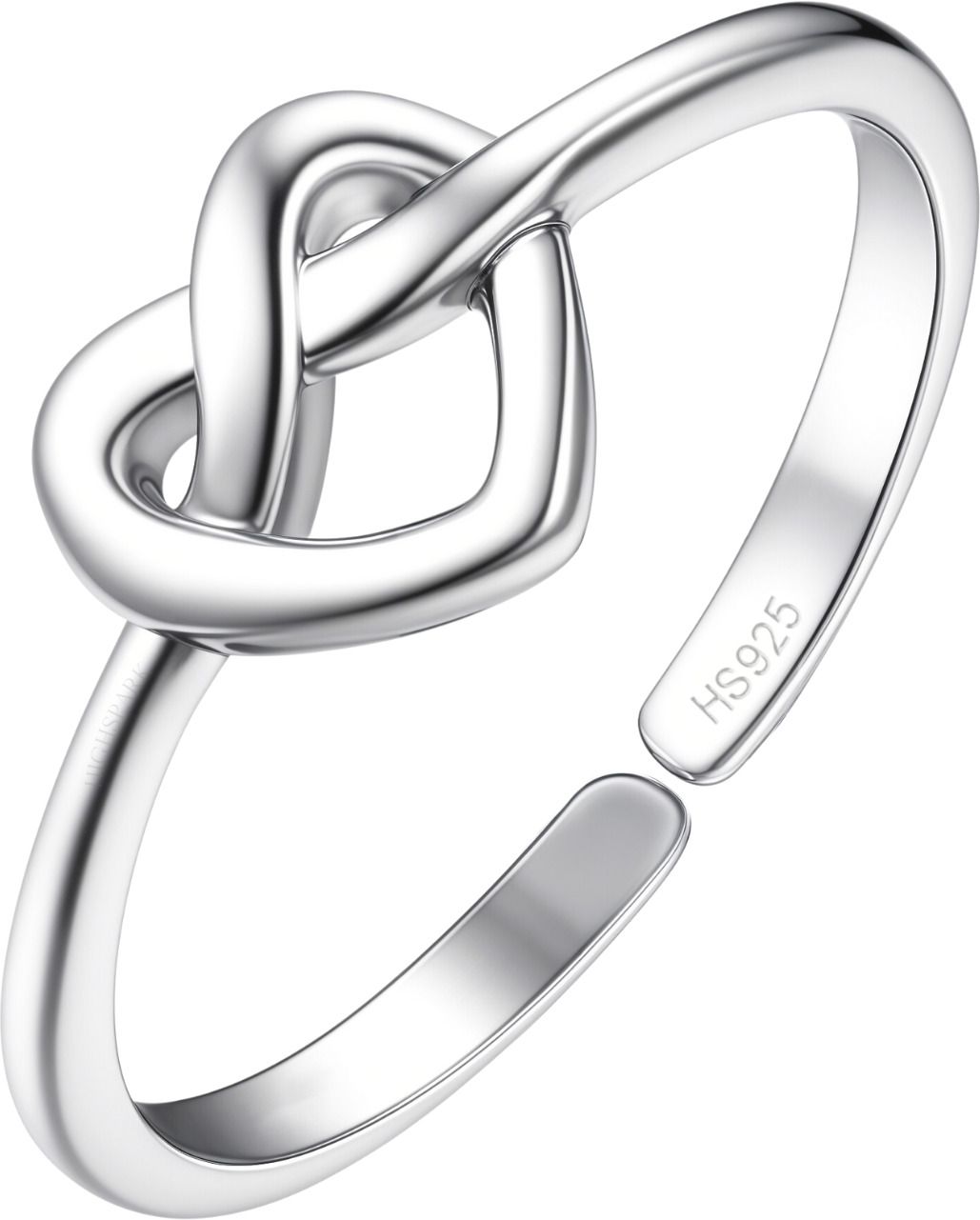 925 Silver Love Knot Heart Ring for Women Sterling Silver Ring-image-46