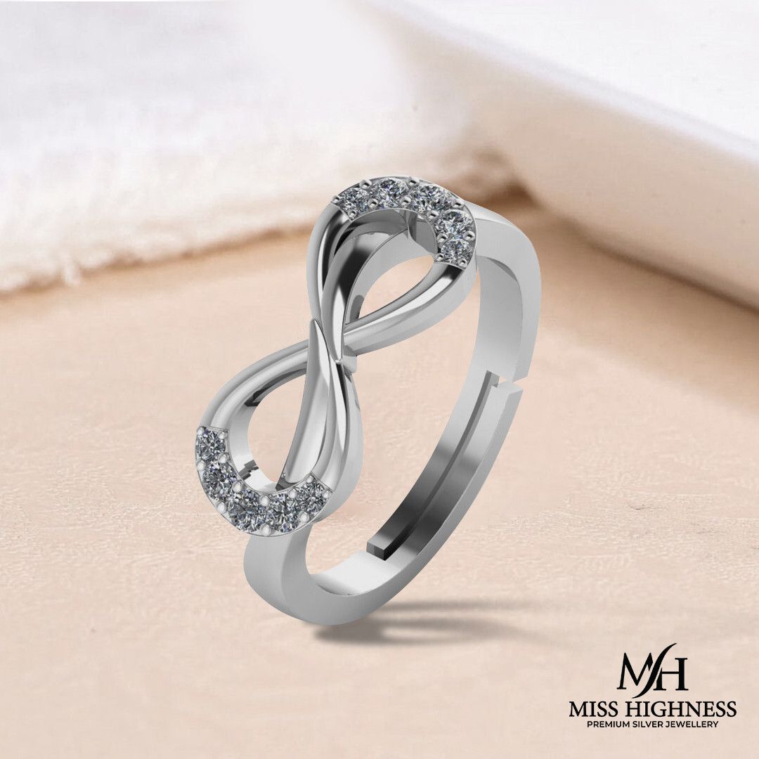 925 Pure Silver Rakhi Rakshabandhan Special Gift For Sister, Bhabhi Sterling Silver Cubic Zirconia Silver Plated Ring-image-19