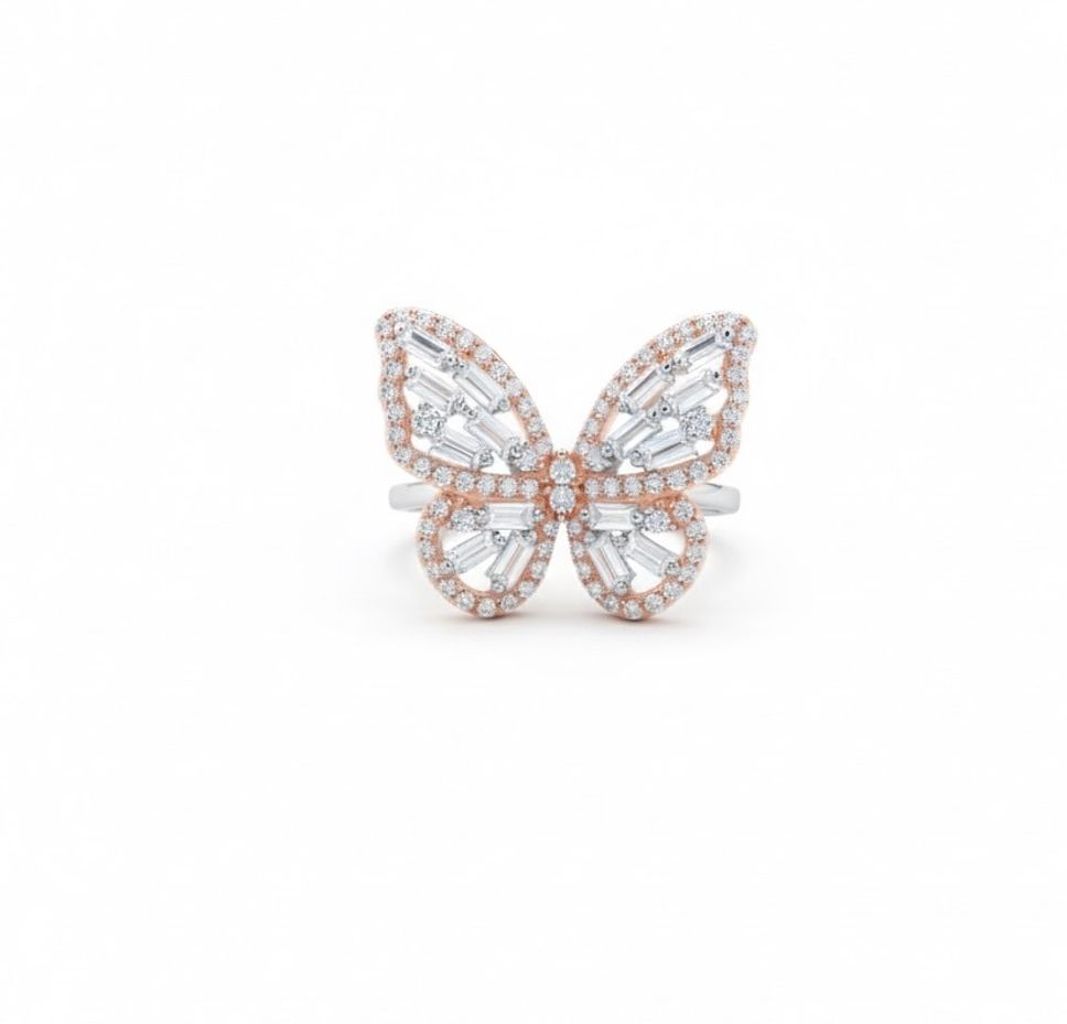 jewelry4u 925 Sterling Silver Cubic Zirconia Sterling Silver, Rhodium Plated Ring-picture-20
