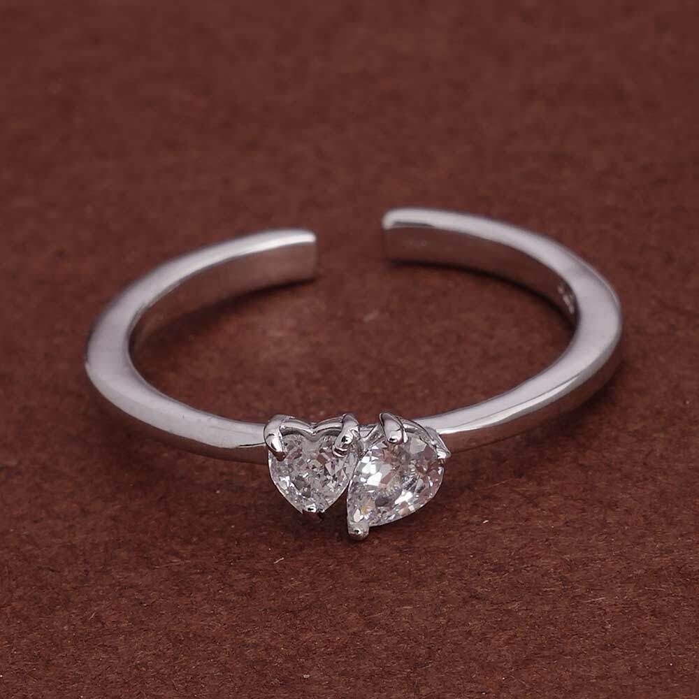 PALMONAS 925 Sterling Silver You and Me Stone 925 Silver Ring for Womens Sterling Silver Cubic Zirconia Rhodium Plated Ring-picture-16