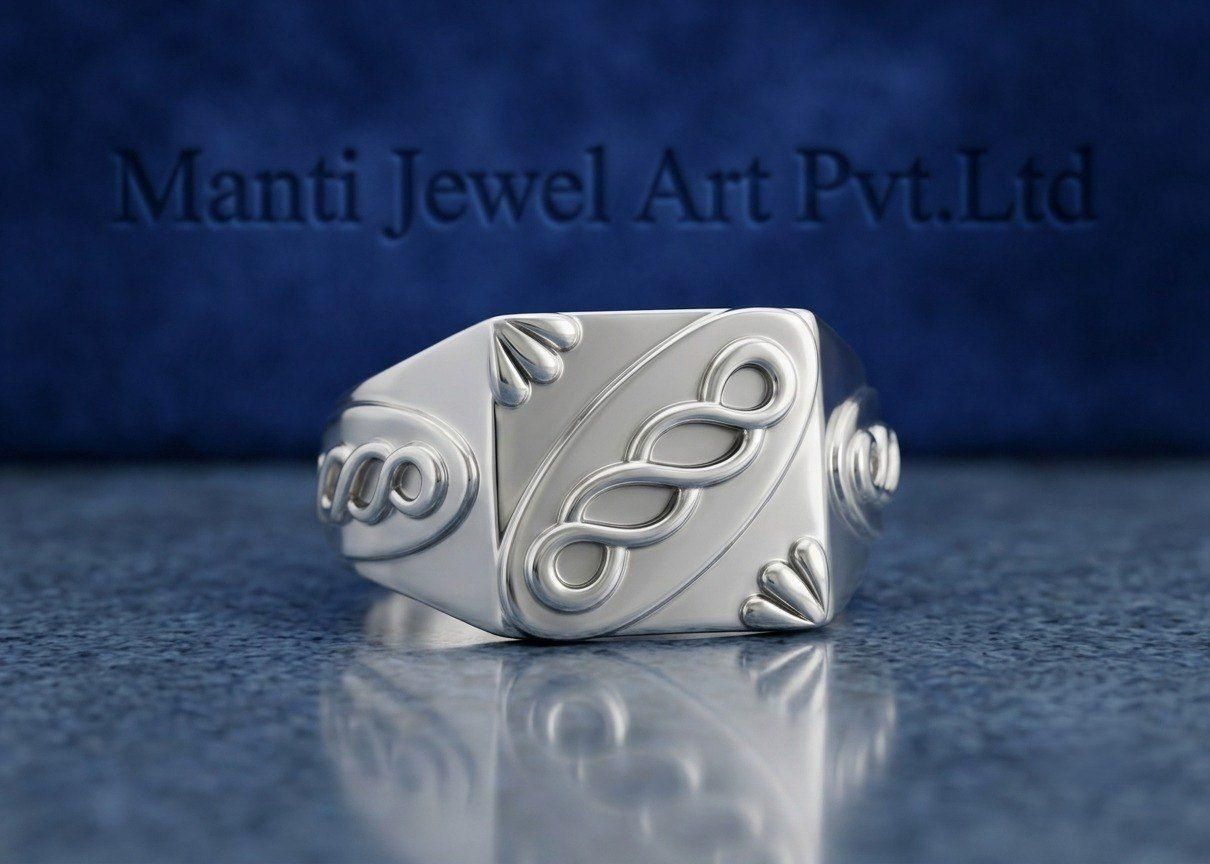 manti jewel art pvt ltd Silver Silver Plated Ring-picture-30