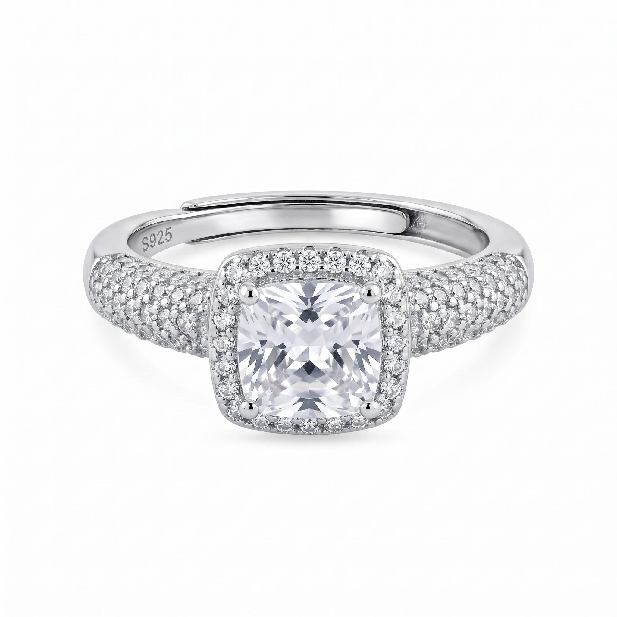 925 Silver Sorcha Exclusive Ring For Women Sterling Silver Cubic Zirconia Rhodium Plated Ring-image-2