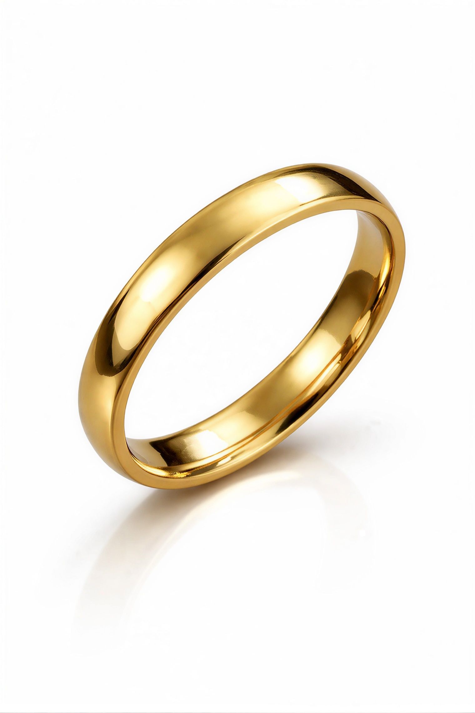Unisex Gold Plated Stainless Steel Minimal Band Ring for Men & Women Stainless Steel Gold Plated Ring-image-32