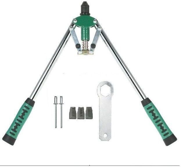 inditrust new Double Hold Riveter Gun Auto Rivet Tool Heavy 17Inch Rivet Manual Mandrels Medium Duty Fast Hitting Rivet Gun-picture-34