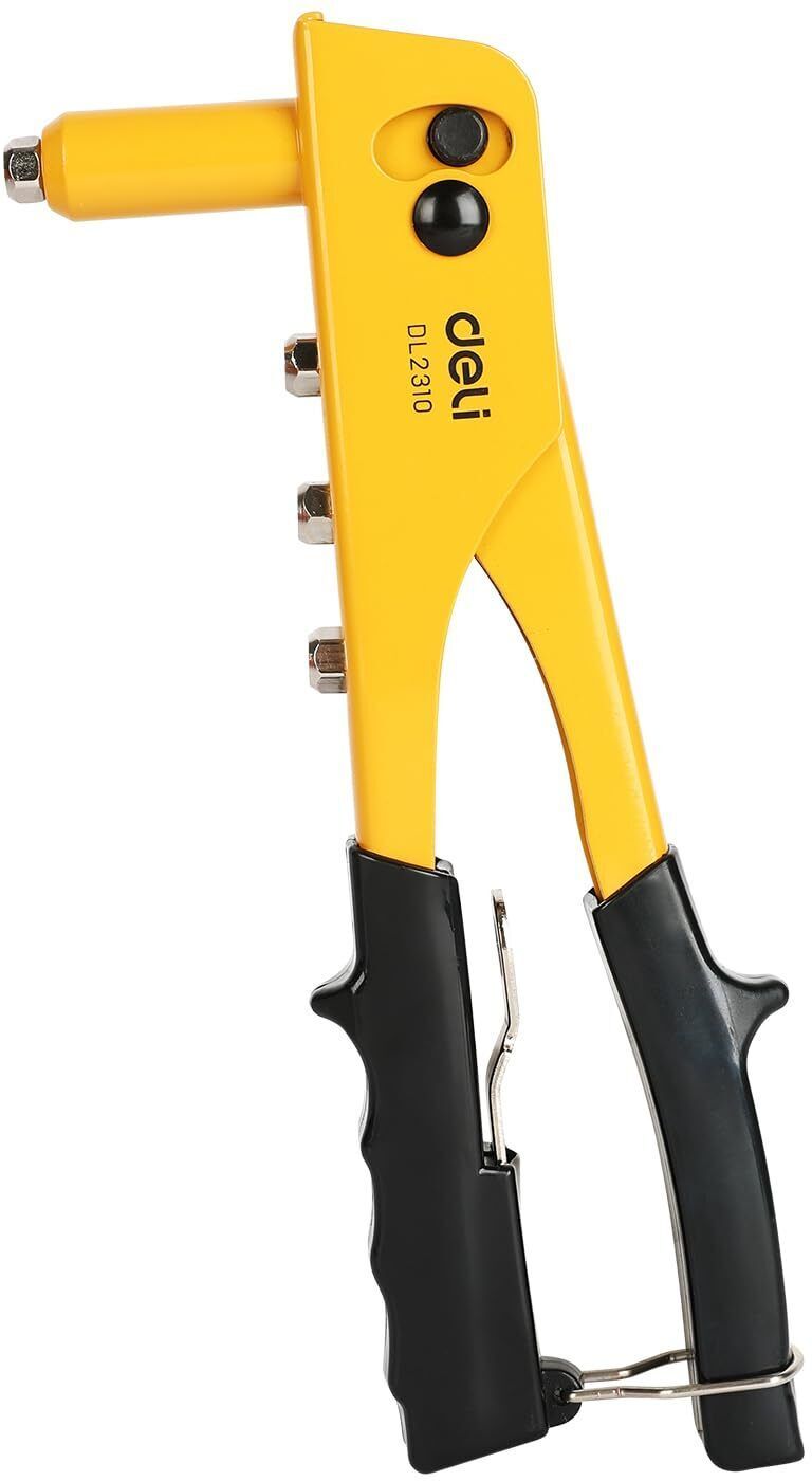 10” Hand Rivet Gun Alloy Steel with 2.4-4.8mm Replaceable Nozzles for DIY Use Heavy Duty Fast Hitting Rivet Gun-image-12